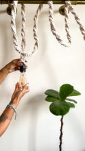 Load image into Gallery viewer, White Macrame Rope Light
