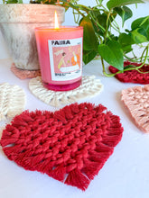 Load image into Gallery viewer, Macrame Heart Coasters
