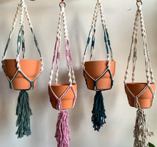 Load image into Gallery viewer, Shaggy Plant Hanger | Boho Macrame Plant Holder
